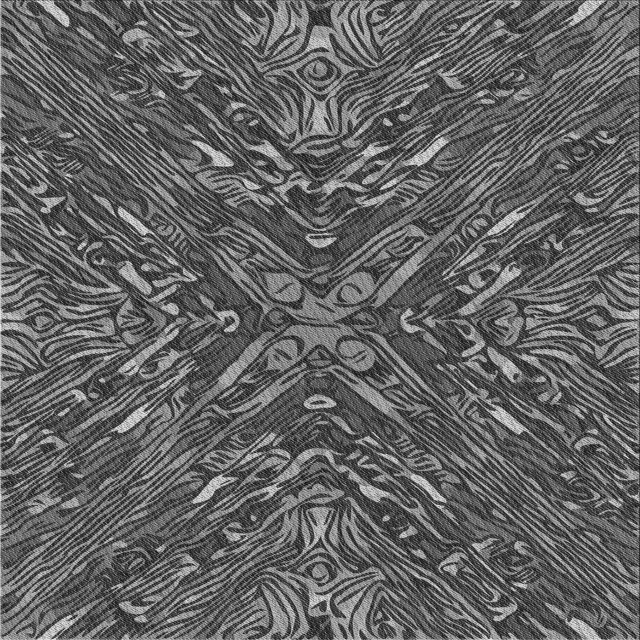 Ahgly Company Tapis d'Intérieur Lavable à la Machine, Carré, Transitionnel, Gris Foncé Noir, Tapis de Zone, 6 Pieds Carré