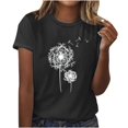 thumbnail image 3 of Birdeem Womens Casual Print Pullover Round Neck Short Sleeved Top, 3 of 8