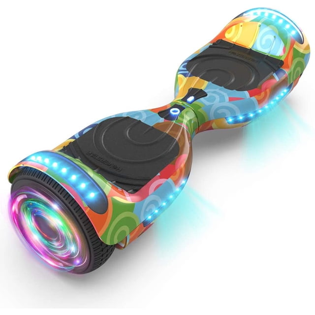 Hoverboard for Teens&Adults (hoverstar 2.0 System), Chrome Color & Design Color Hooverboard Bluetooth Speaker Huverboard with LED Light Flashing Wheels Self Balancing Electric Scooter by Certificated