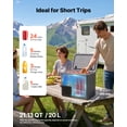 thumbnail image 2 of VEVOR 12 Volt Refrigerator, 21.1 QT/ 20L Car Fridge, Portable Ultra-Light EPP Freezer, APP Control Electric Compressor, 12V/24V DC, 14℉ to 50℉, for Truck Van RV SUV Boat Travel Camping, 2 of 9