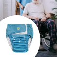 thumbnail image 4 of lionlar Reusable Adult Cloth Diaper washable for Men Women Waterproof Incontinence Pants Blue M, 4 of 6