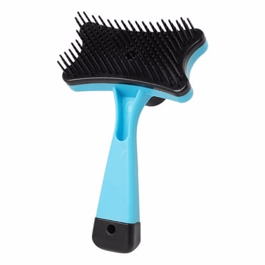 jovati Pet Dogs Cats Hair Removal Brush One Button Control Pet Automatic Plastic Comb