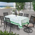 thumbnail image 3 of Waterproof Outdoor Tablecloth with Umbrella Hole for Rectangle Table 60x84inch Patio Table Cloth with Zipper, 3 of 5