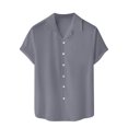 thumbnail image 2 of Men's Casual Linen Shirt - Cuban Collar, Button Down, Breathable Material, Perfect for Summer & Vacation, 2 of 5