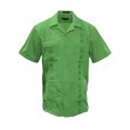 thumbnail image 1 of Gravity Threads Mens Guayabera Summer Shirt - Green - Large, 1 of 2
