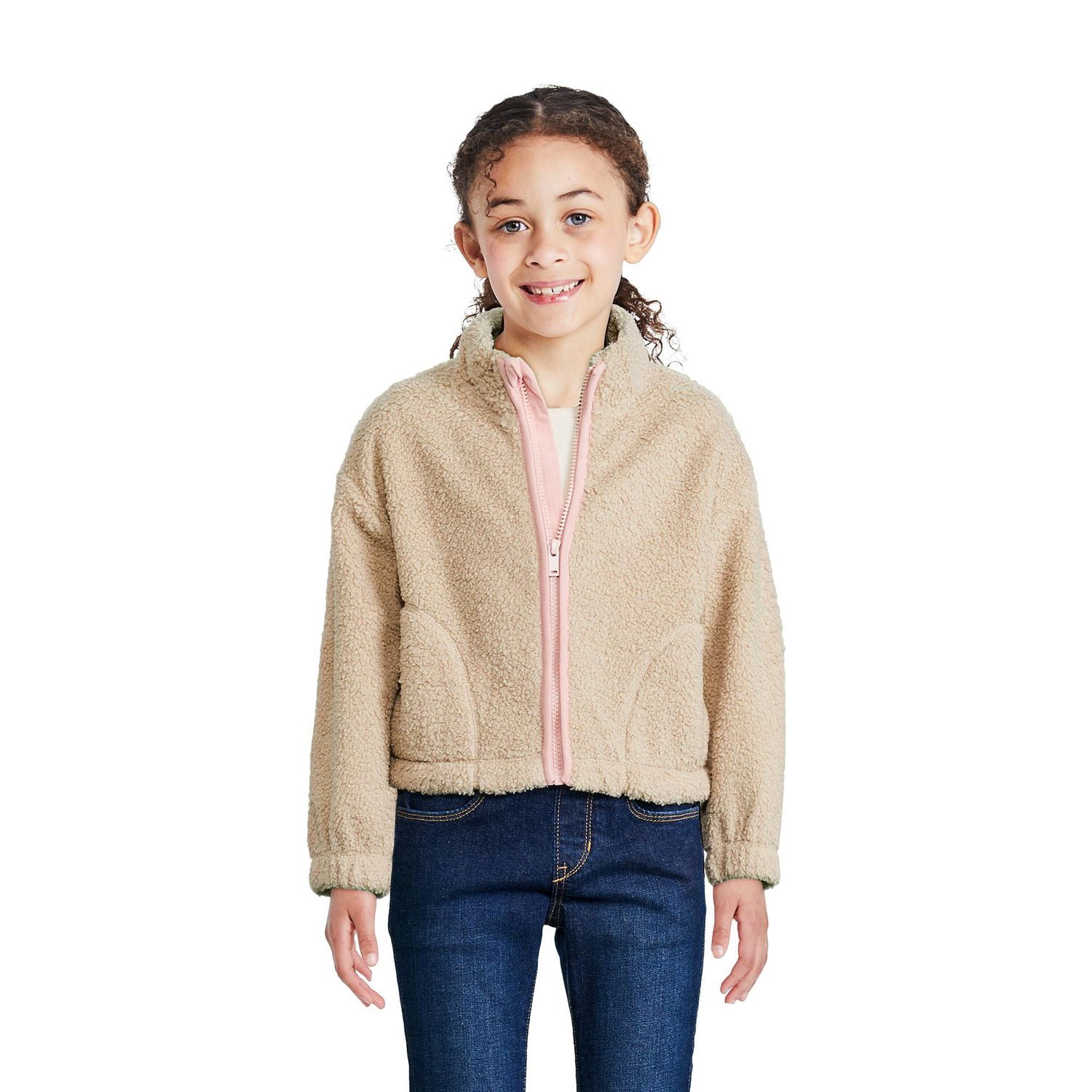 Veste zippée en bouclé George pour filles