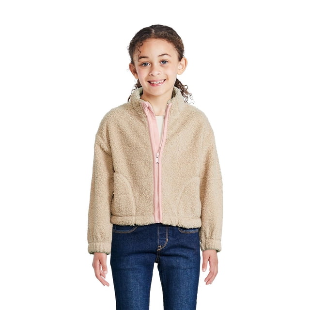 Veste zippée en bouclé George pour filles