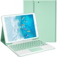 thumbnail image 1 of KOMI Wireless Keyboard Case with Touchpad for iPad 10.2" 9th 8th 7th Generation, Detachable Bluetooth Keyboard with Pencil Holder for iPad 10.2 Inch/iPad Air 10.5"(3rd Gen)/iPad Pro 10.5 in, Green, 1 of 5
