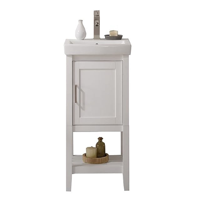 Legion Furniture Meuble-lavabo Blanc de 18 Pouces