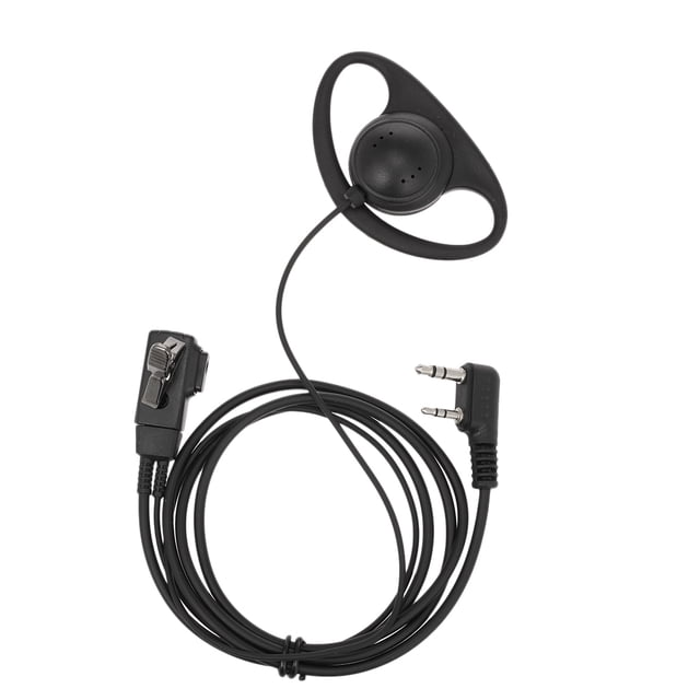 Mistaha Oreillette Universelle à 2 Broches en PTT pour Doigt avec Microphone et Casque pour Kenwood BAOFENG Retouche Bidirectionnelle