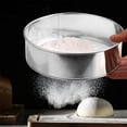 thumbnail image 4 of TIMIFIS Flour Sieve Stainless Steel Sieve Cup Screen Mesh Powder Flour Colander Sieve Hand Crank Kitchen Appliances, 4 of 4