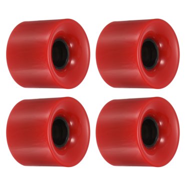 Unique Bargains 60mm Longboard Wheels Skateboard Wheel Street Wheels for Skateboards Cruiser Wheels 78A, Red 4 Pack