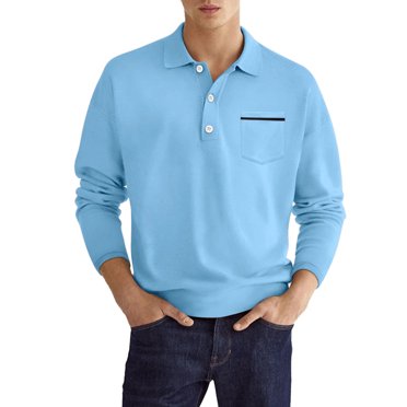 Men's Fashion Casual Solid Color Button Long Sleeve Shirt - Lapel Design Top for Work and Daily Collocation with Coat
