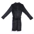 thumbnail image 2 of Faithtur Men Shawl Bathrobe Robe Coat Long Gown Padded Plus Velvet Nightwear, 2 of 4