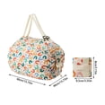 thumbnail image 1 of Reusable Grocery Bags Foldable Waterproof Nylon Shopping Bag with Adjustable Shoulder Strap 15.7 in x 15.7 in 116 g, 1 of 5