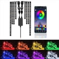 thumbnail image 2 of Ovzne Motorcycle LED Light Kit Flexible Waterproof Neon Light Strip Kit Suitable For 12V Motorcycles And Bicycles On Clearance, 2 of 5