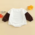 thumbnail image 4 of Bébé Garçons Filles L'action de Grâce Romper Manches Longues Col Rond Lettres Léopard Print Body, 4 of 9