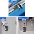 thumbnail image 4 of QualitChoice Office School 4-digit Combination Lock Camping Portable Suitcase Luggage Locker Drawer Gate Door Resettable Padlock Silver 1Set, 4 of 6