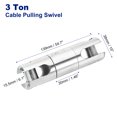 thumbnail image 2 of Unique Bargains 3T (6614Lbs) Cable Pulling Swivel Wire Breakaway Swivel Wire Line Rope Ball Bearing Swivel, 2 of 7