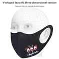 thumbnail image 2 of fastboy Christmas-Themed Cosplay Facial Mask Dustproof Elastic Ear Wearing Face Cover with Filter Type D, 2 of 6