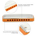 thumbnail image 3 of Harmonica, Mignon Harmonica Bleu, Fort Matériau de Résine Abs Portable Couverture en Acier Inoxydable pour les Débutants de Performance Cadeau Professionnel Blanc, Bleu, Orange, Rouge, Noir, 3 of 8