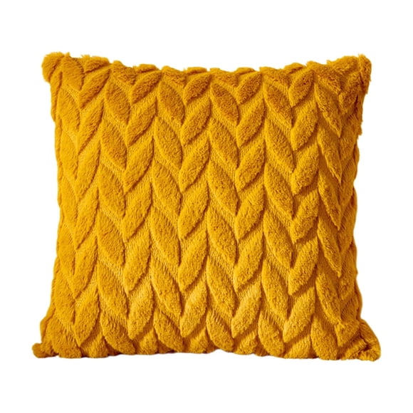 Throw Pillow Covers Embroidered Three-Dimensional Leaf Pillow Solid Color Soft Bedside office Pillow Waist Pillow Cushion Cover Sofa Pillowlumbar Pillow Cover