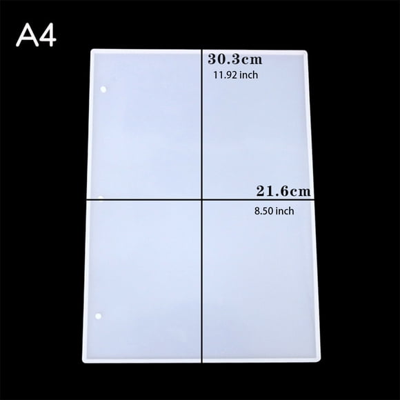 Moule de Cahier en Résine Colle Sans Polissage Colle Cristal Flexible Moules en Silicone Surface Antiadhésive Intéressante Fournitures d'Artisanat Pièces d'Artisanat A5