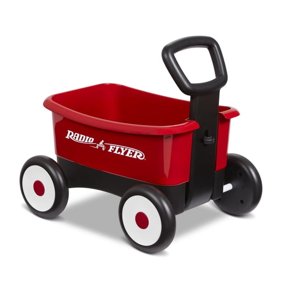 Radio Flyer Chariot Déambulateur à Pousser et à Tirer Chariot 2 en 1, 1 à 4 Ans