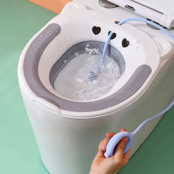 Sitz Bath Nursing Basin Tub Sitz Bath Kit Sitz Bath For Toilet Seat Collapsibles Easy To Store Flusher Hose Wide Seat Deepers Bowl