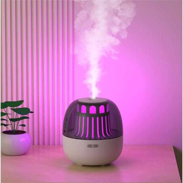 Household Aromatherapy Machine Humidifier for Tabletop Bedroom, Mute Spray with Colorful Mood Light and 200mL Water Tank, 5W Power for Relaxation