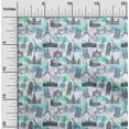 thumbnail image 2 of oneOone Silk Tabby Turquoise Blue Fabric Travel Sewing Craft Projects Fabric Prints By Yard 42 Inch Wide, 2 of 4