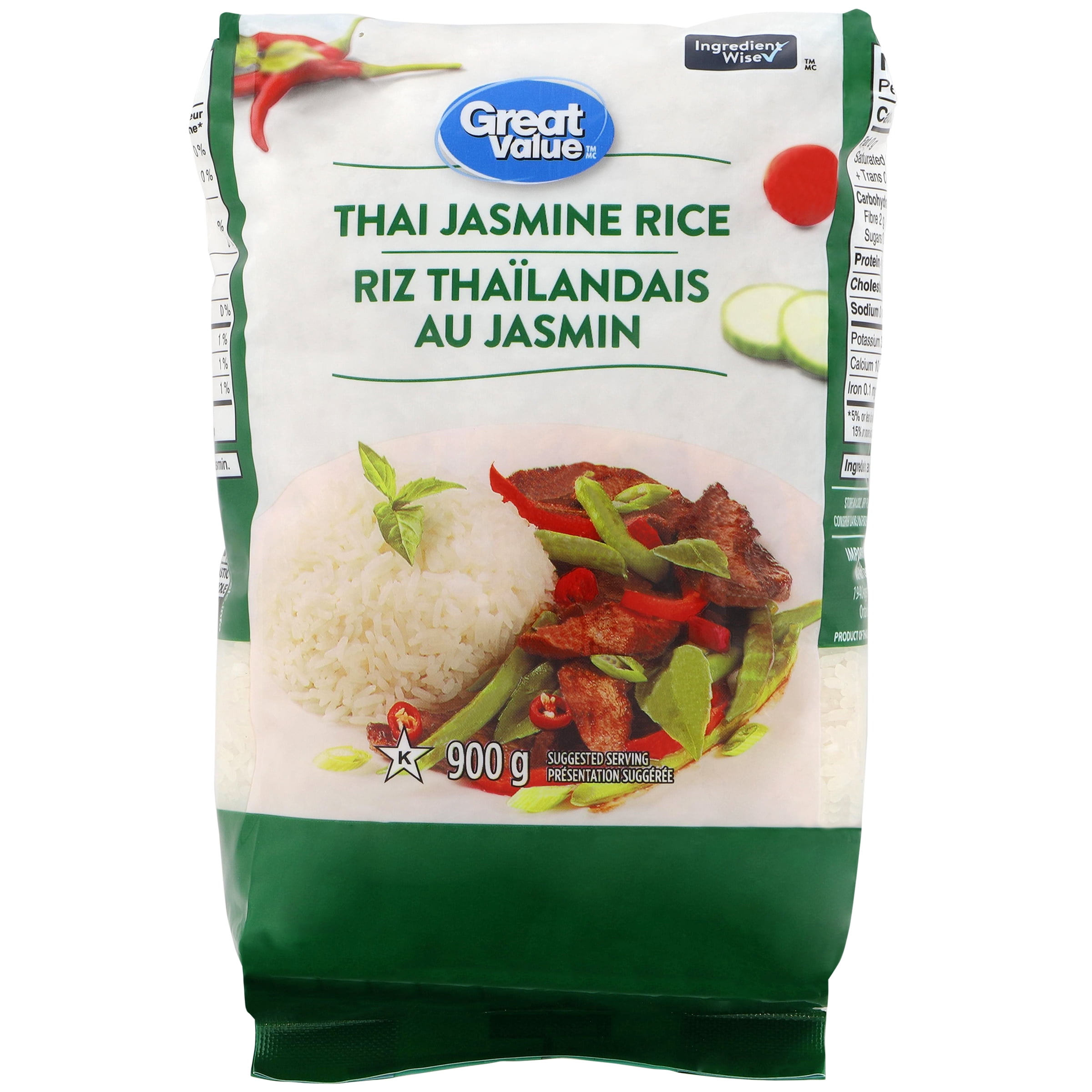 Riz thaïlandais au jasmin Great Value