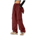thumbnail image 1 of Salopette à Jambe Grand pour Femme à Séchage Rapide - Taille Élastique, Multiples Poches, Imperméable - Pantalon de Randonnée Extérieur, 1 of 3