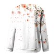 thumbnail image 5 of KIHOUT Chandails Molletonnés pour Femmes en Liquidation, Hauts Blouse à Manches Longues d'Automne et d'Hiver à Col Rond à Imprimé Floral, Coupe Ample, Taille P-2TG, 5 of 5