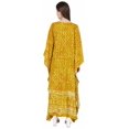 thumbnail image 3 of Moomaya Boat Neck Caftan Rayon Cover Up Printed Cold Shoulder Kaftan Maxi Dress, 3 of 6