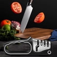thumbnail image 1 of Yhmxh Kitchen Gadgets Kitchen Utensils Home and Kitchen Knife Sharpener Manual Knife Sharpener with 3 Ceramic Stone Tungsten Carbide Discs Diamond Sharpening Stones A sharpener, 1 of 4