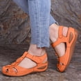 thumbnail image 2 of Mepaouo Womens Arch Support Orthopedic Sandals Closed Toe Ankle Strap Summer Hollow out Wedge Shoes, 2 of 6