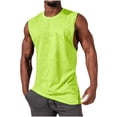 thumbnail image 1 of Timegard Tank Tops Men Solid Color Crewneck Basic Tee Comfy Sleeveless Fitting Casual Shirts Top Athletic, 1 of 5
