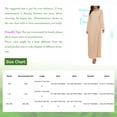 thumbnail image 5 of YONGHS Robe Maxi Abaya pour Femmes Musulmanes une Pièce à Manches Longues Robes de Prière Islamiques Robe Caftan Arabe Couleur Chair L-TG, 5 of 5