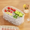 thumbnail image 4 of Grip Stackable Tray AndBin Set Includes Optional 1or 2 Trays With Lid And Easy Release Makes 28or56 Cubes For Coffee Leak Proof Freezer Bucket Kit Kitchen Gadget Silicone Ice Cubes Reusable Better, 4 of 4