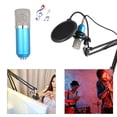 thumbnail image 2 of Amdohai Professional BM700 Condenser Microphone Sound Recording Microphone Mic KTV Singing Studio Recording Kit Blue, 2 of 7