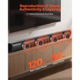 thumbnail image 2 of KFFKFF Sound Bar for Smart TV, 2.1 Channel, 35-Inch Compact Soundbar TV Speakers with Built-In Subwoofer for Projector, Bluetooth AUX Connection, 2 of 9