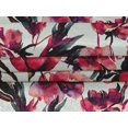 thumbnail image 4 of oneOone Velours Rouge Tissu à Fleurs Tissu pour Robe Tissu Imprimé Tissu au Mètre 58 Pouces de Large, 4 of 4