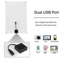 thumbnail image 4 of 18V/25W Monocrystalline Solar Panel Kit Dual USB Phone Charger Outdoor Camping Power Bank Waterproof with 12/24V 60A PWM Solar Charge Controller for RV Marine Boat Off Grid System, 4 of 8