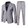 thumbnail image 1 of Sunnyoo Tween Boys Formal Suit Solid Long Sleeve Blazer Trousers 2Pcs Set, Sizes 10-18, 1 of 2