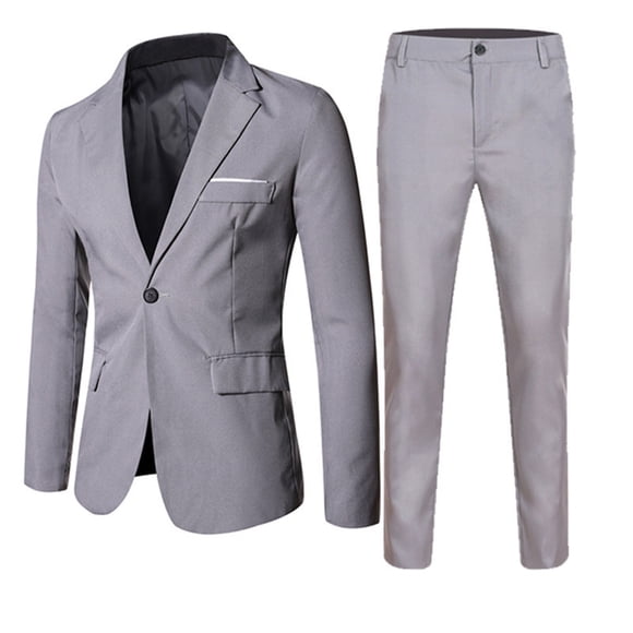 HBFAGFB Complets pour Garçons Enfants Printemps Automne Tendance Vestes de Complet à Manches Longues Pantalons Coupe Ajustée Gris Taille m