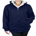 thumbnail image 1 of Sweat à Capuche Zippé Doublé en Sherpa Tech pour Femmes avec Poche Poitrine, 1 of 5