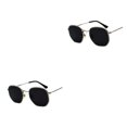thumbnail image 2 of relayinert Fashionable Polarized Lens Small Square For Trendy Style Materials Silver black gray C1 2Set, 2 of 6
