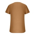 thumbnail image 4 of DPTALR Men's Summer Solid Round Neck Short Sleeved Knitted T-shirt, 4 of 5