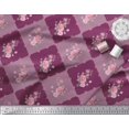 thumbnail image 3 of Soimoi Poly Georgette Fabric Leaves, & Rose Floral Printed Fabric 1 Yard 52 Inch Wide, 3 of 3